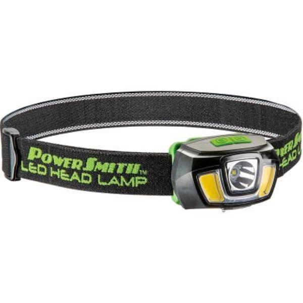 Richpower Industries PowerSmith 250 Lumen LED Rechargeable Weatherproof Dual Function Flood/Spot Head Lamp PHLR225D